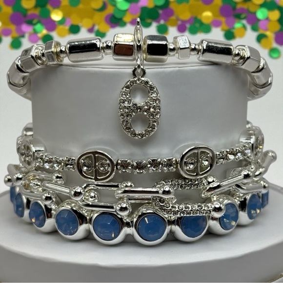 Bomb Party Jewelry - 🆕 Bomb Party - When We're Together - Lab Created Stones - Silver Plating - Mask